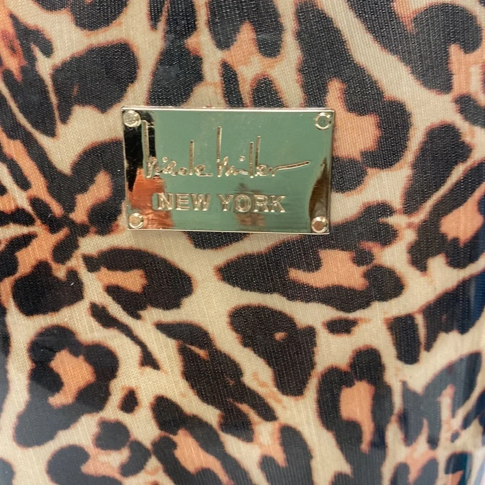 Nicole Miller Leopard Print Waterproof Boots